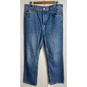 Reformation Cynthia High Rise Straight Jeans Blue Colorado Wash Size 31 Women’s